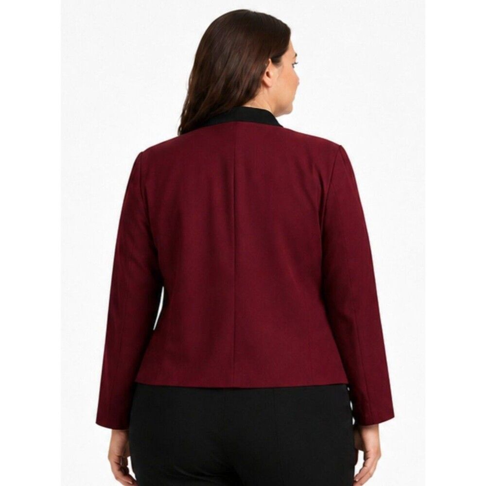 Koret Burgundy Wool Blazer 22W NWT - Picture 2 of 13